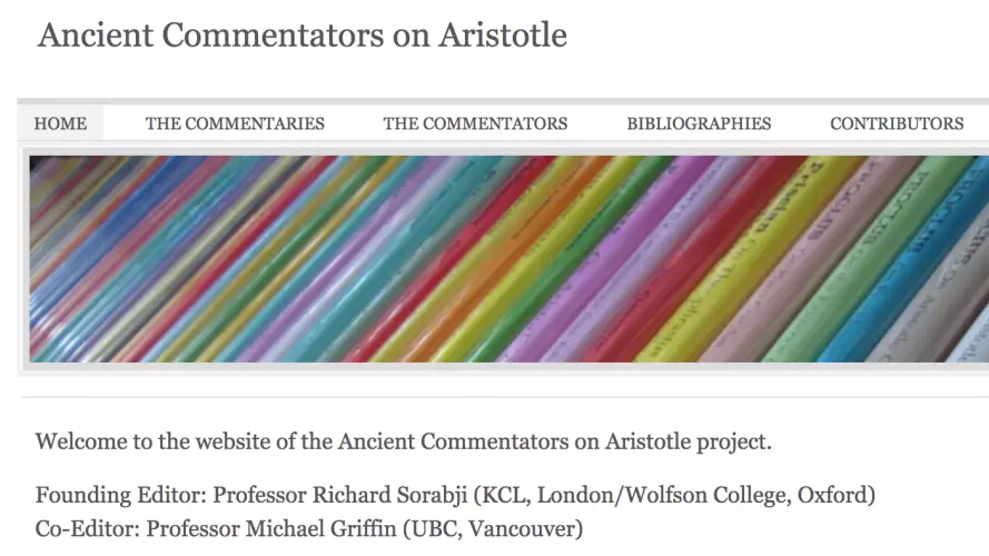 ancient commentators on aristotle