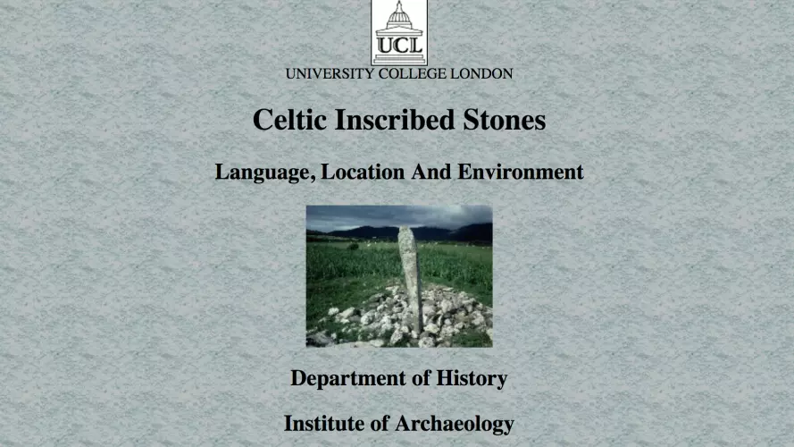 celtic inscribed stones project