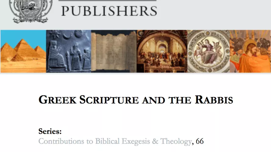 greek scripture and the rabbis
