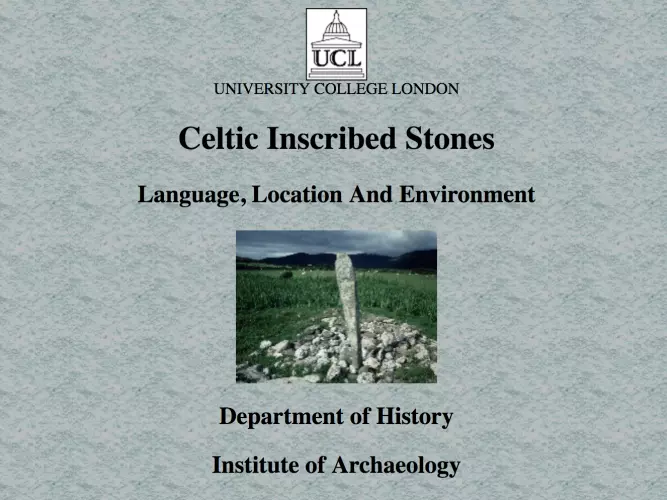 celtic inscribed stones project