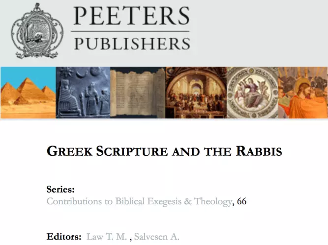 greek scripture and the rabbis